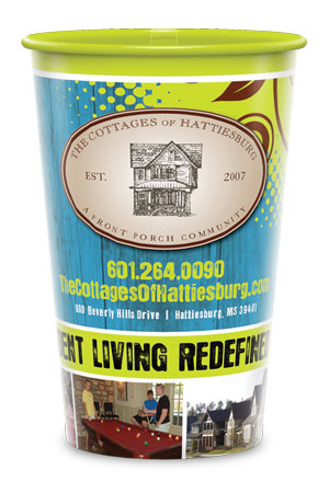 22oz Reusable Cup, Recyclable - Clear